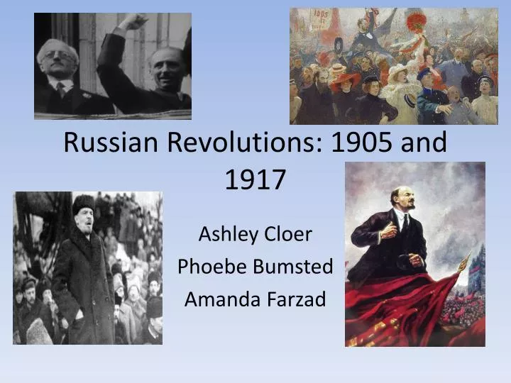 russian revolutions 1905 and 1917