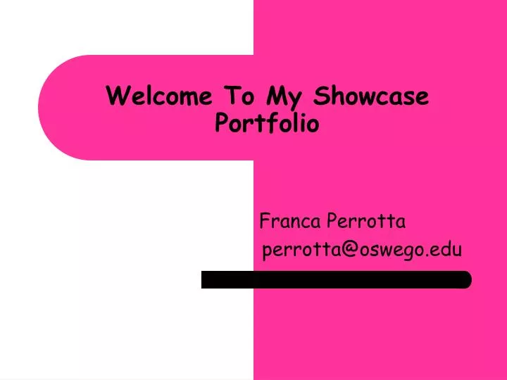 welcome to my showcase portfolio