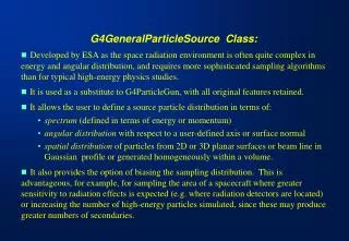 G4GeneralParticleSource Class: