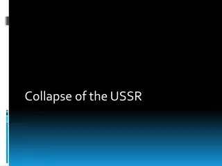 Collapse of the USSR