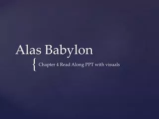 Alas Babylon