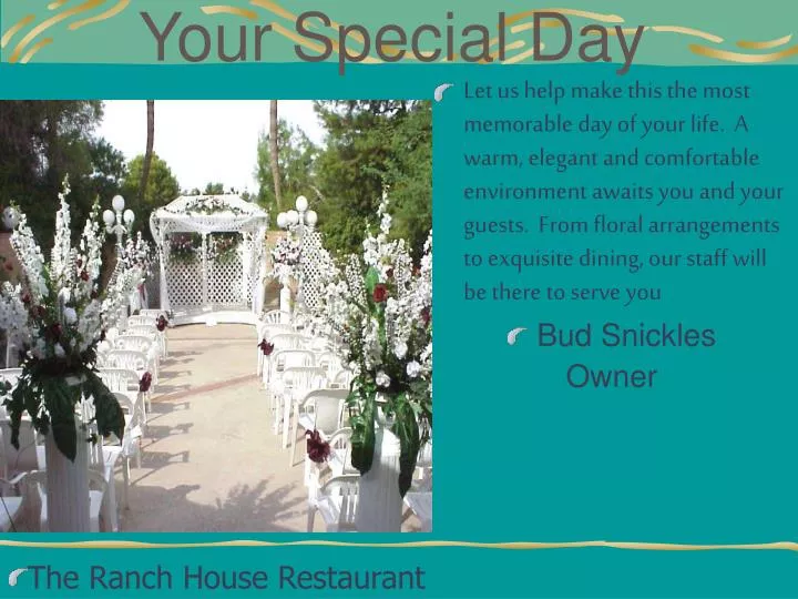 your special day