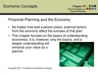 Financial Planning and the Economy