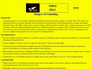 Dangers of Unloading Background