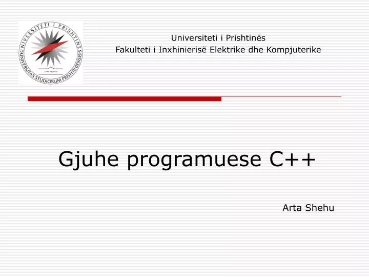 gjuhe programuese c
