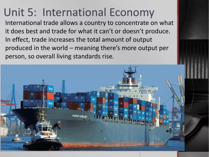 unit 5 international economy