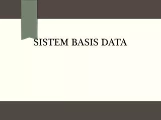 sistem basis data