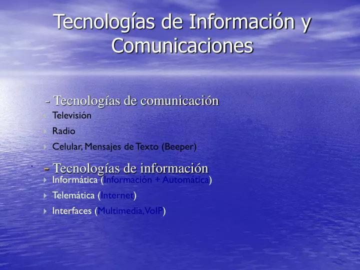 tecnolog as de informaci n y comunicaciones