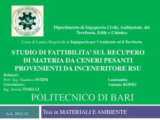 politecnico di bari