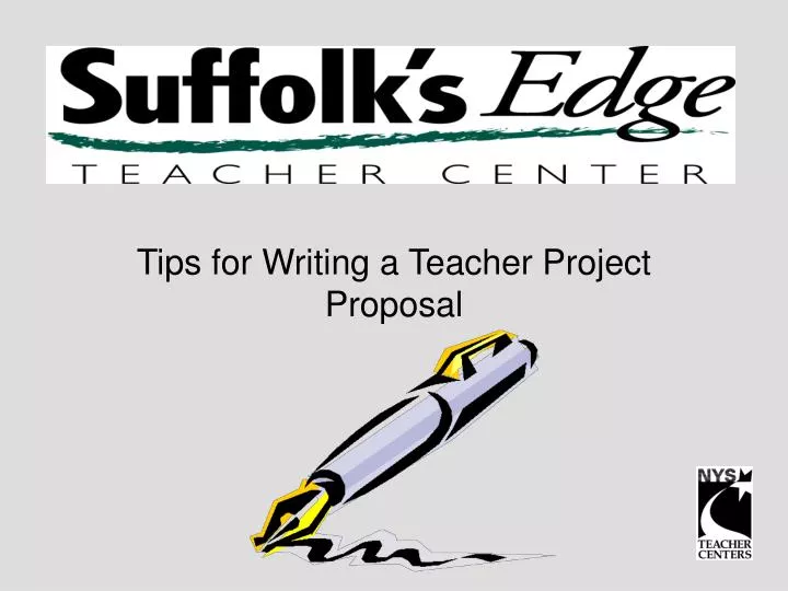 tips for writing a teacher project proposal