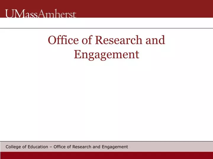 office of research and engagement