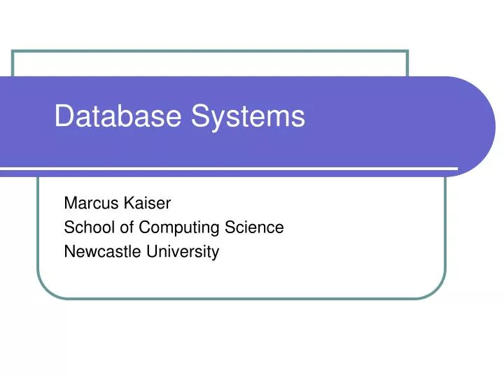 database systems