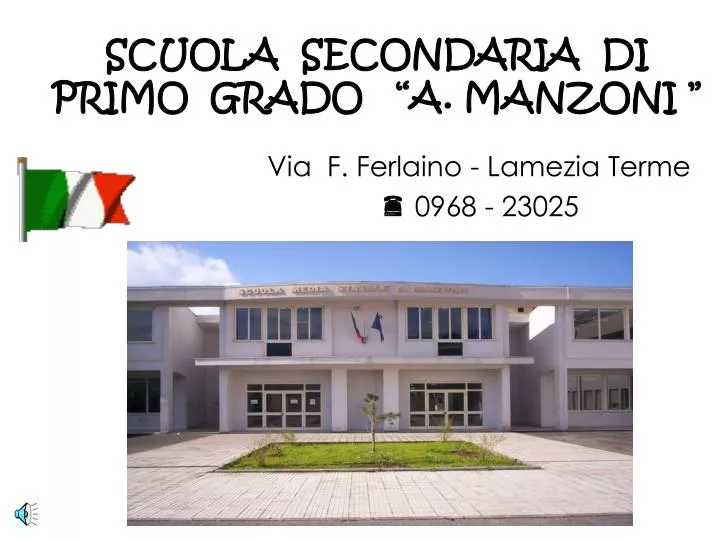 scuola secondaria di primo grado a manzoni