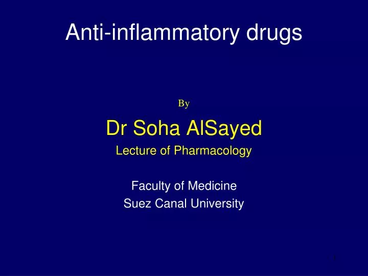 anti inflammatory drugs