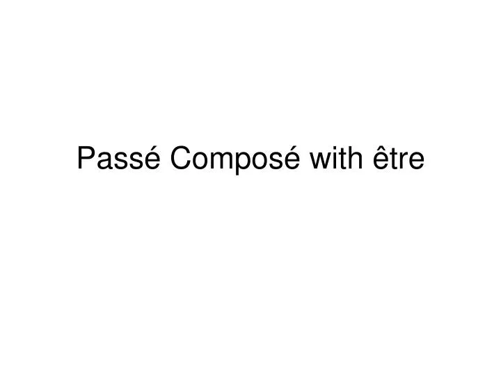 pass compos with tre