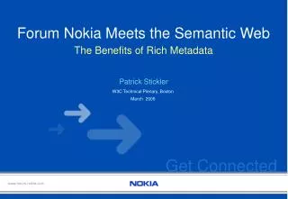 Forum Nokia Meets the Semantic Web