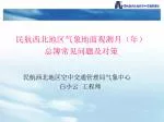 民航西北地区气象地面观测月（年） 总簿常见问题及对策 - slide 1