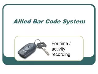 allied bar code system