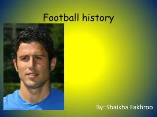 Football history