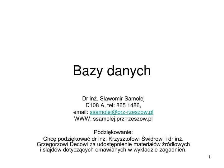 bazy danych