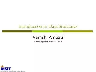 Introduction to Data Structures