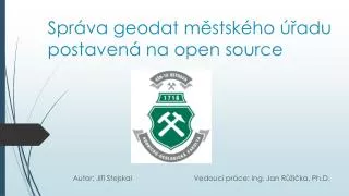 spr va geodat m stsk ho adu postaven na open source