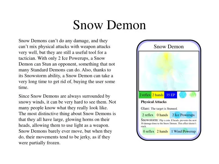 snow demon