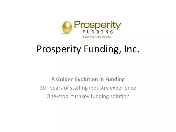 prosperity funding inc