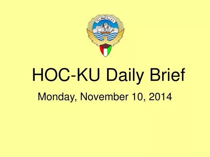 hoc ku daily brief