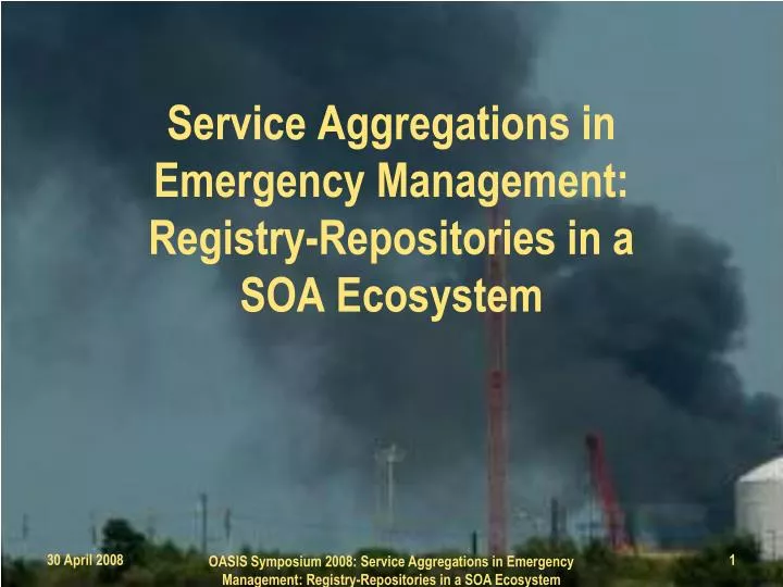 service aggregations in emergency management registry repositories in a soa ecosystem