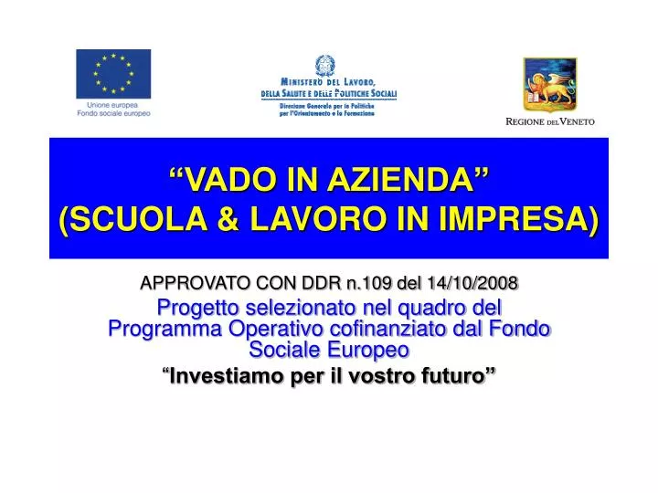 vado in azienda scuola lavoro in impresa