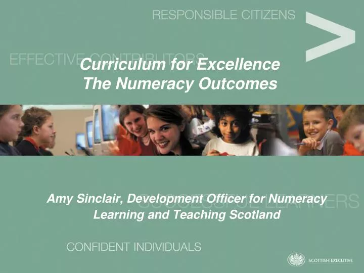 curriculum for excellence the numeracy outcomes