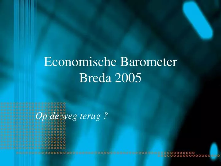 economische barometer breda 2005