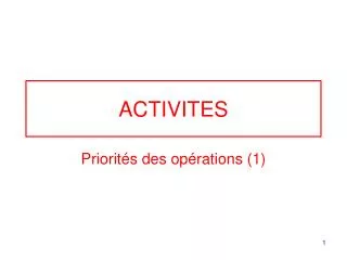 activites