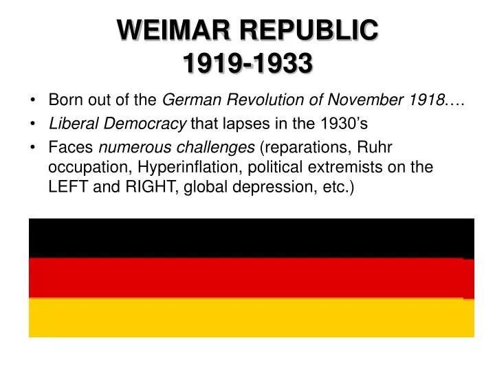 weimar republic 1919 1933