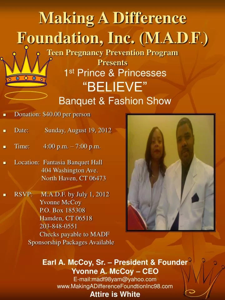 making a difference foundation inc m a d f teen pregnancy prevention program presents