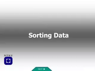 Sorting Data