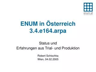enum in sterreich 3 4 e164 arpa
