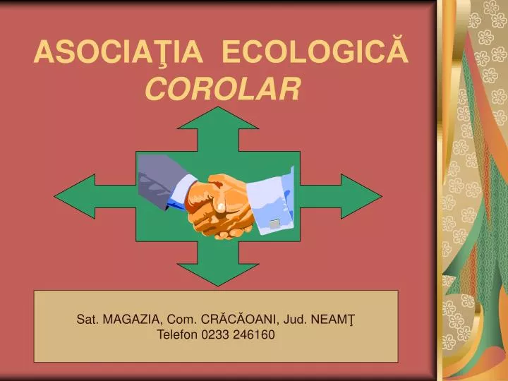 asocia ia ecologic corolar