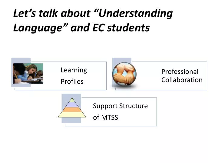 let s talk about understanding language and ec students