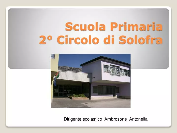 scuola primaria 2 circolo di solofra