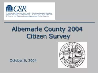 Albemarle County 2004 Citizen Survey