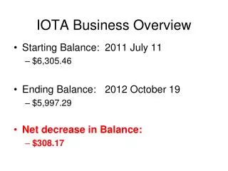 IOTA Business Overview