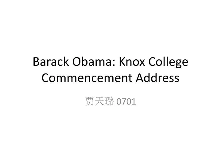 barack obama knox college commencement address