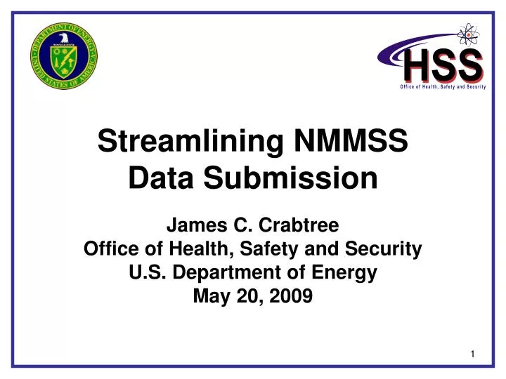 streamlining nmmss data submission