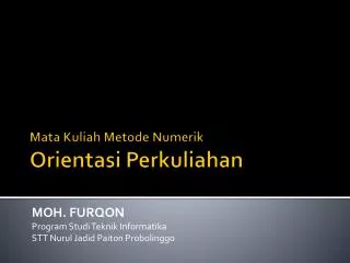 moh furqon program studi teknik informatika stt nurul jadid paiton probolinggo