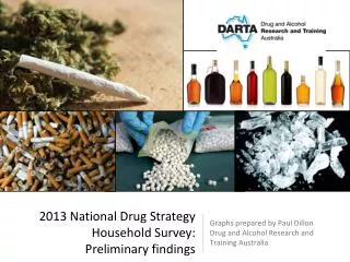 Graphs prepared by Paul Dillon Drug and Alcohol Research and Training Australia