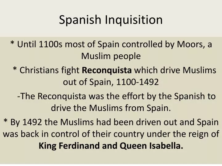 spanish inquisition