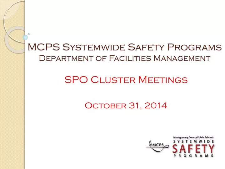 mcps systemwide safety programs department of facilities management
