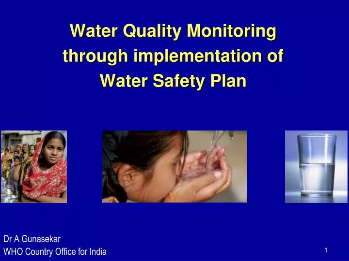 water quality monitoring through implementation of water safety plan